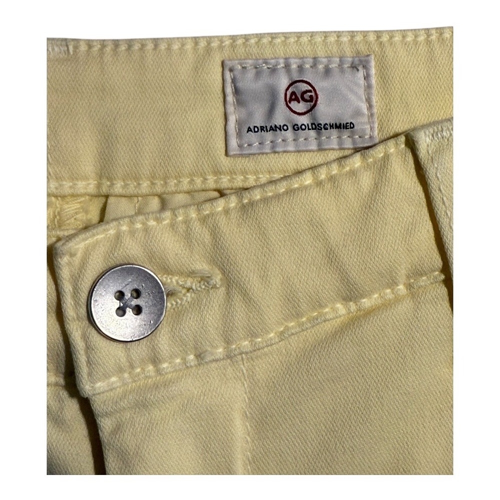 AG Adriano Goldschmied The Caden Yellow Chinos Pants Women's Size 27R 4 NWT - Picture 4 of 8